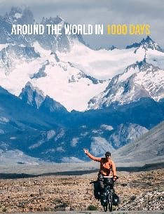 Постер на документалния филм "Около света за 1000 дни"